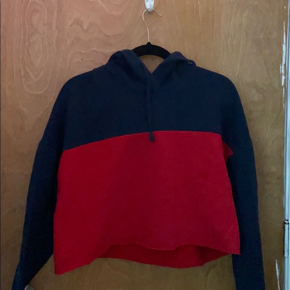 Girls Cropped Hollister Hoodie
